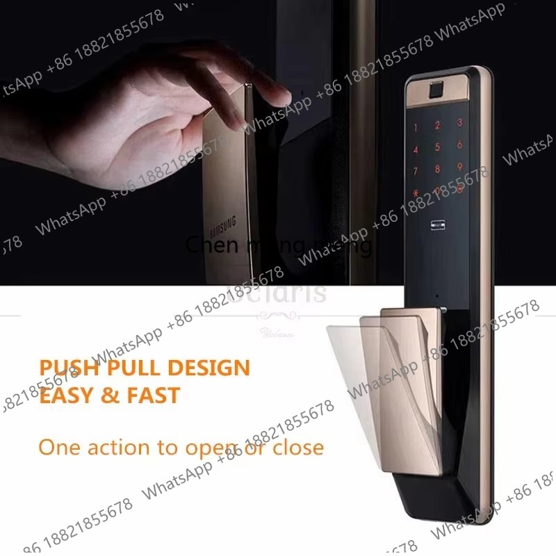 스마트 디지털 지문 잠금장치 P60 홈 자동 푸시풀 핸 - Digital Door Lock Fingerprint Handle 리뷰 및 가격