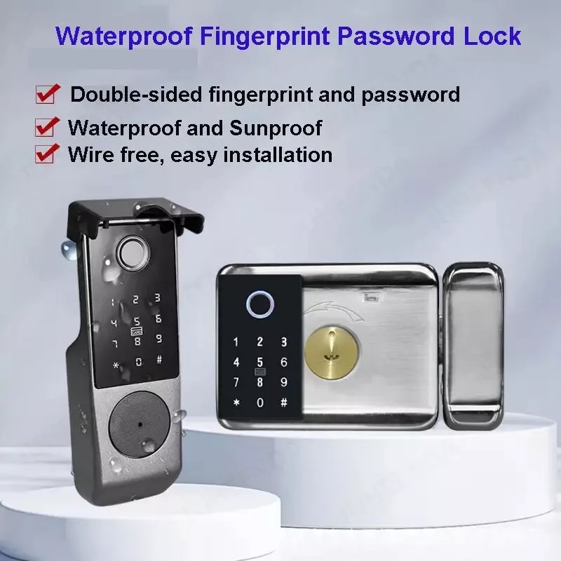 투야 와이파이 방수 스마트락 TT락 블루투스 지문 도어 - Smart Rim Lock Wifi Fingerprint 리뷰 및 가격