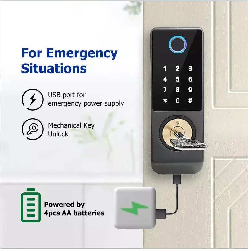 투야 와이파이 방수 스마트락 TT락 블루투스 지문 도어 - Smart Rim Lock Wifi Fingerprint 리뷰 및 가격