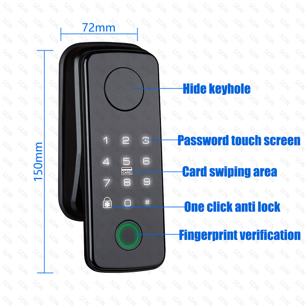 TTLock 자동 스마트 지문 잠금 장치 스마트 잠금  - Fingerprint Padlock Weatherproof 리뷰 및 가격