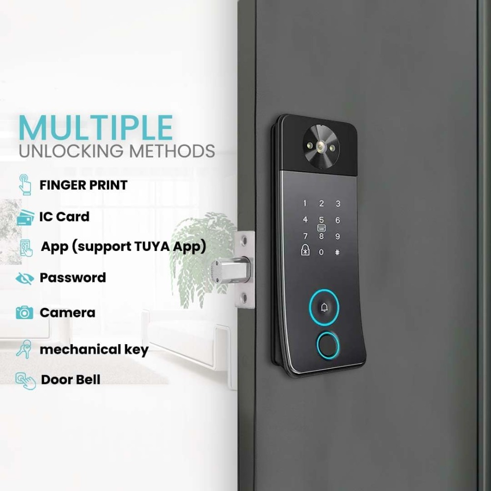 카메라, 초인종 및 비디오 인터콤 기능을 갖춘 스마트  - Smart Door Lock With Camera Intercom 리뷰 및 가격