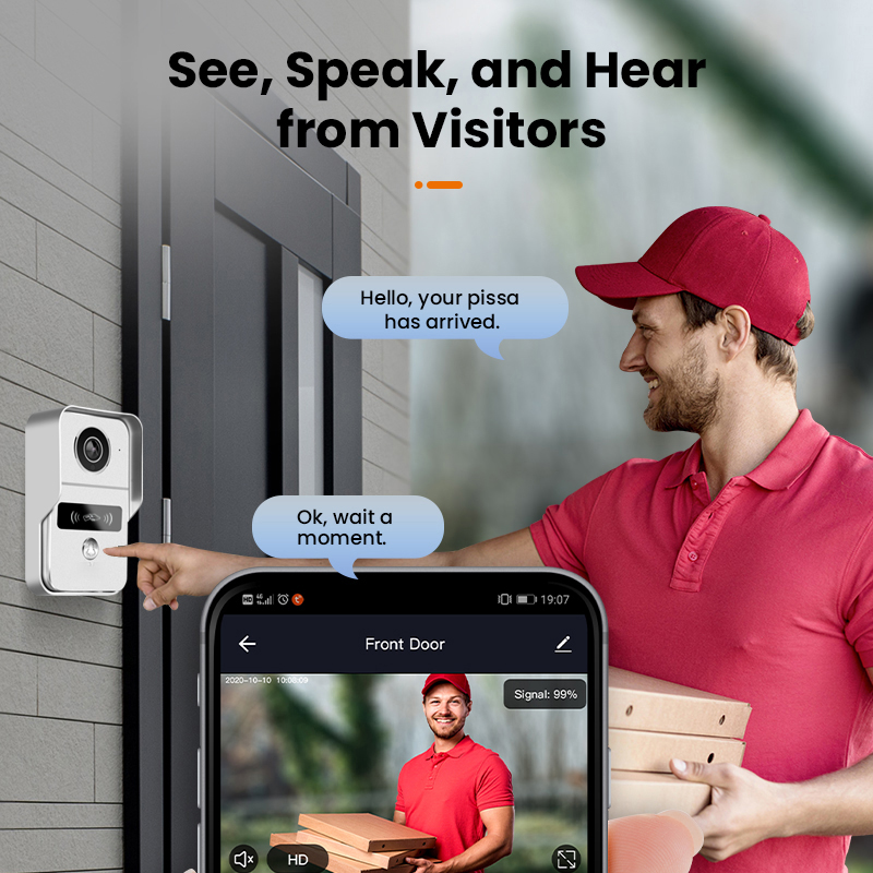 투야 스마트 초인종 카메라, 와이파이 무선 IR HD  - Smart Door Lock With Camera Intercom 리뷰 및 가격