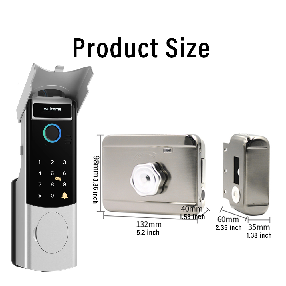 스마트 와이파이 도어락 방수 투야 얼굴인식 지문 RFI - Fingerprint Padlock Weatherproof 리뷰 및 가격