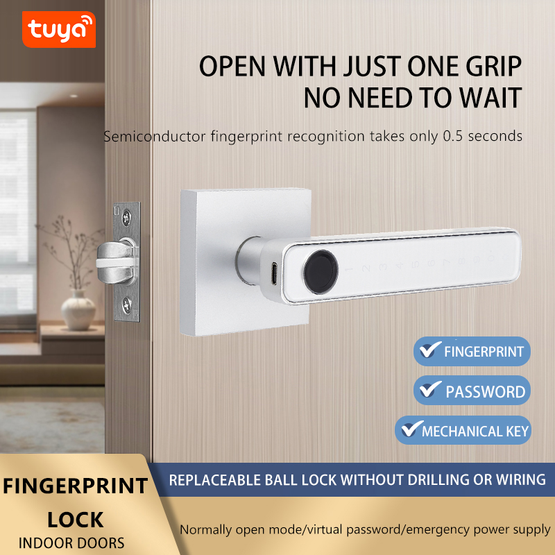 지문 도어락 디지털 전자 잠금장치(비밀번호/지문/키 포 - Digital Door Lock Fingerprint Handle 리뷰 및 가격