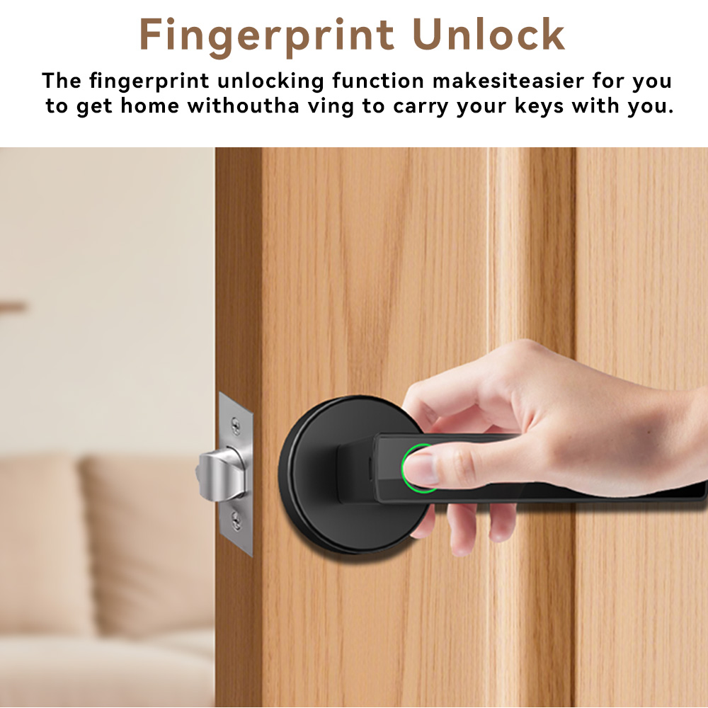 디지털 지문 인식, 전자식 비밀번호, 스마트 키, 투야 - Digital Door Lock Fingerprint Handle 리뷰 및 가격