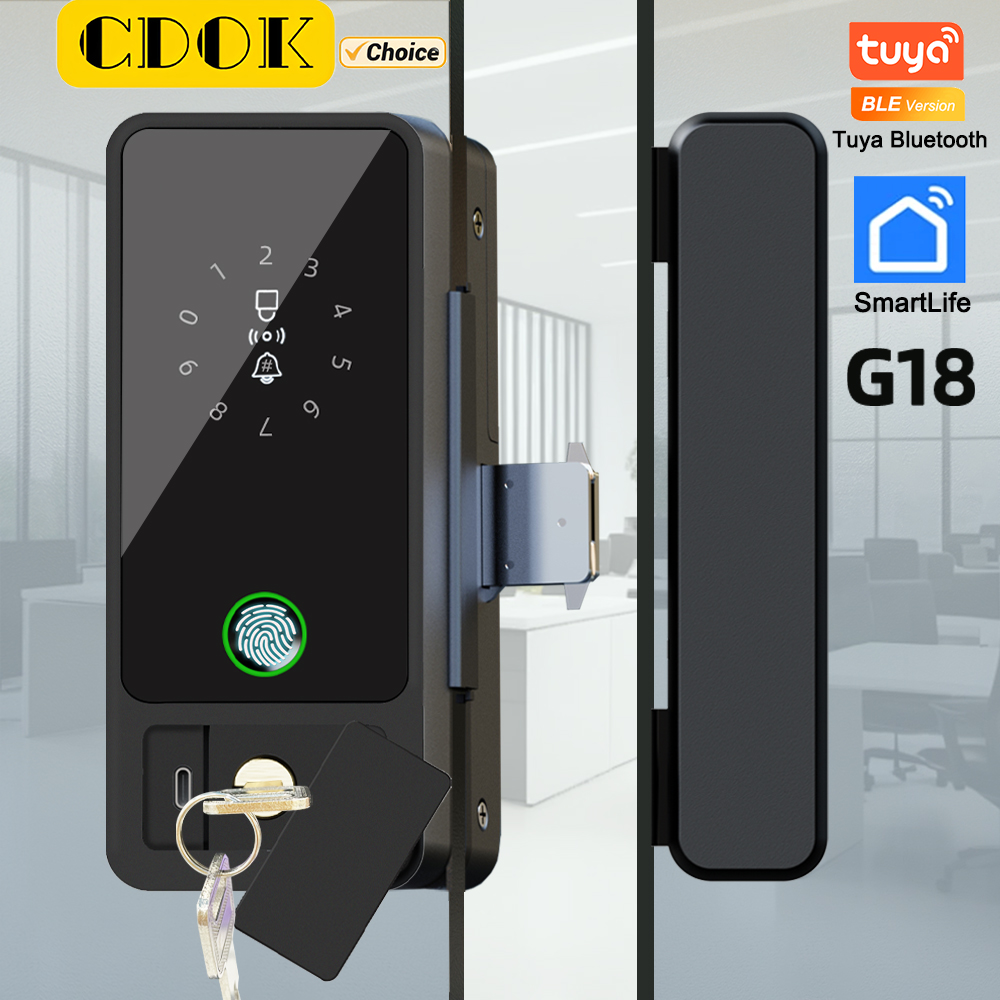 CDOK G18 Tuya 블루투스 유리 문짝 스마트 잠 - Smart Lock Zigbee Gateway 리뷰 및 가격