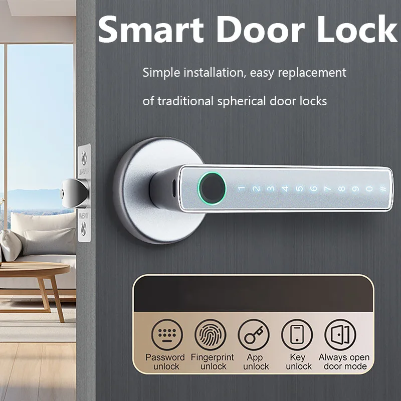 Tuya Bluetooth 스마트 지문 도어 잠금 장치 - Smart Lock Zigbee Gateway 리뷰 및 가격