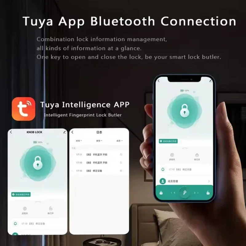 Tuya Bluetooth 스마트 지문 도어 잠금 장치 - Smart Lock Zigbee Gateway 리뷰 및 가격