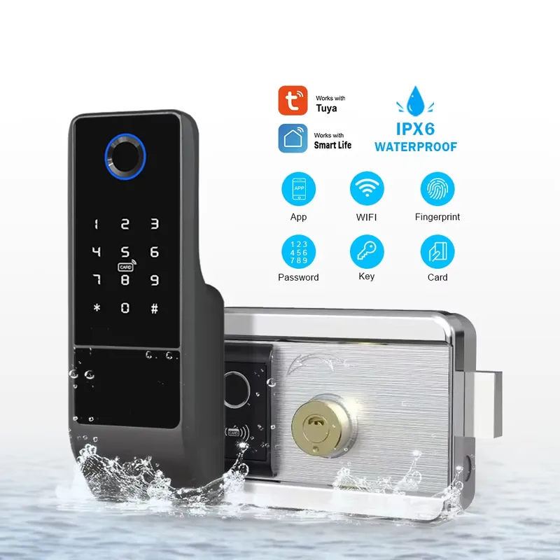 2026 방수 APP WiFi 잠금장치 양면 전자 지문 - Smart Rim Lock Wifi Fingerprint 리뷰 및 가격