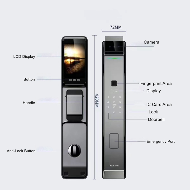 EGFirtor Tuya 앱 얼굴 인식 지문 스마트 전 - Fingerprint Padlock Weatherproof 리뷰 및 가격
