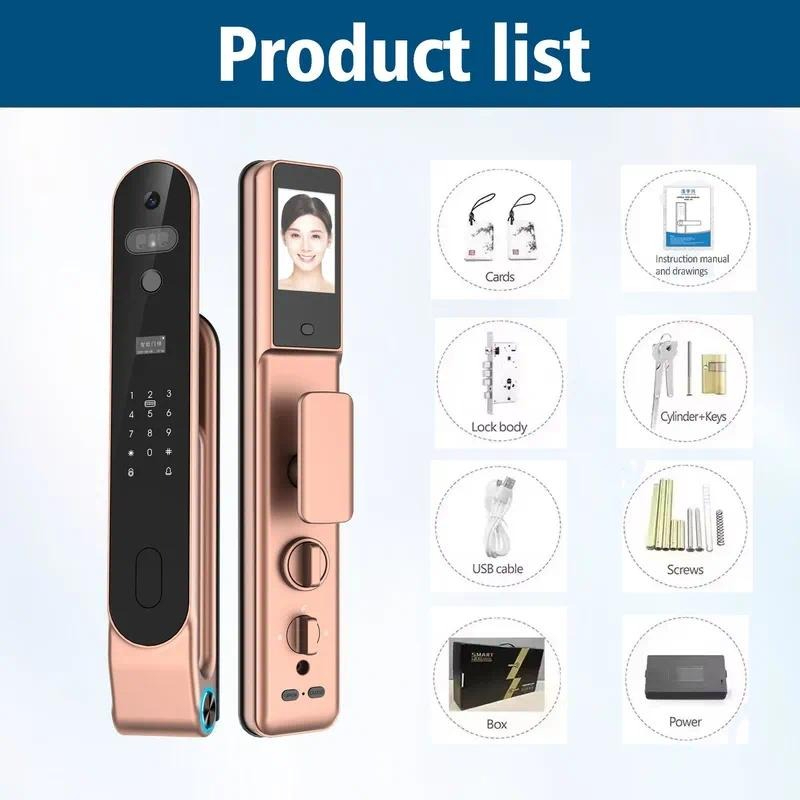 고품질 3D 얼굴 인식, 비밀번호, 손바닥 지문, 손바 - Smart Door Lock Fingerprint Wifi 리뷰 및 가격