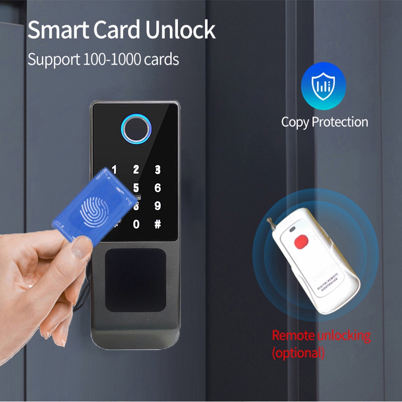 방수 투야 와이파이 원격 스마트 도어락 지문 키패드 노 - Smart Rim Lock Wifi Fingerprint 리뷰 및 가격