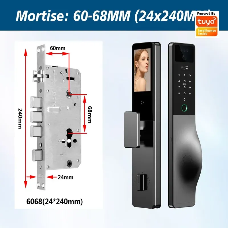 스마트 잠금장치, 인터콤, 비밀번호, 투야(Tuya)  - Smart Door Lock Fingerprint Wifi 리뷰 및 가격