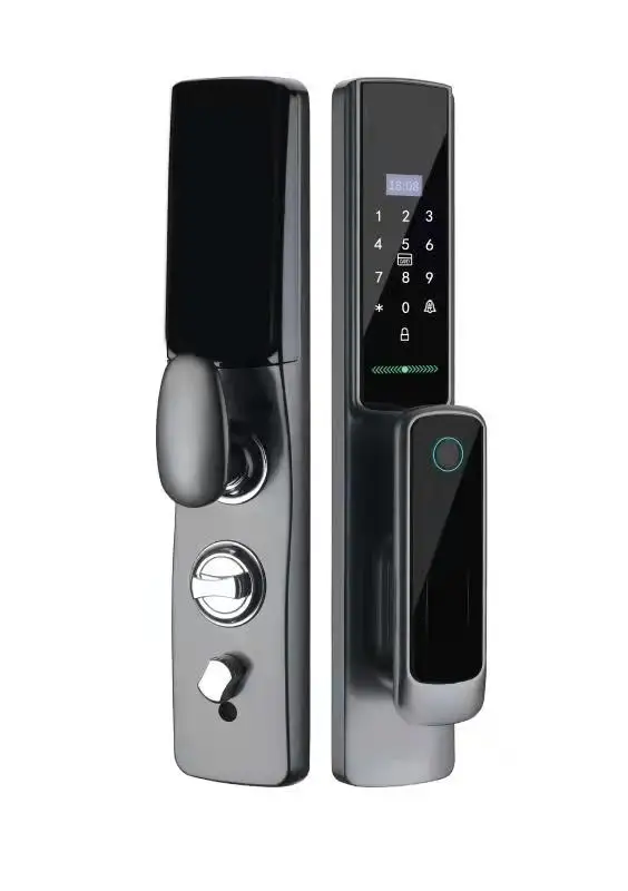 지문 및 비밀번호 스마트 도어락, 비디오 카메라가 장착 - Video Door Lock With Camera Peephole 리뷰 및 가격