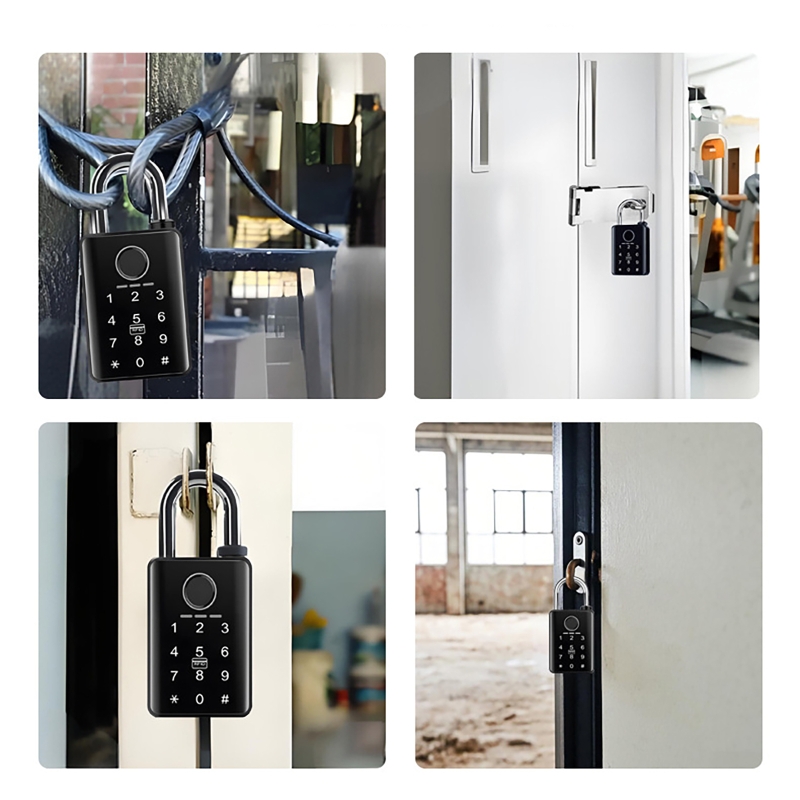 블루투스 방수 스마트 자물쇠 지문 및 조합 잠금 장치  - Smart Door Lock Tuya App 리뷰 및 가격