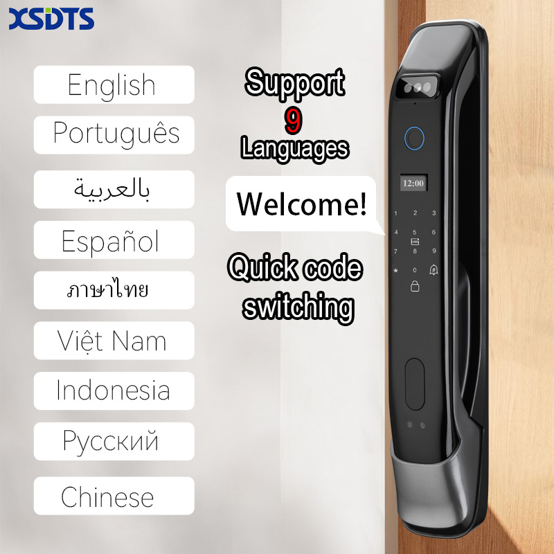 3D 실시간 인터콤 얼굴 인식 디지털 도어 잠금 장치  - Fingerprint Padlock Weatherproof 리뷰 및 가격