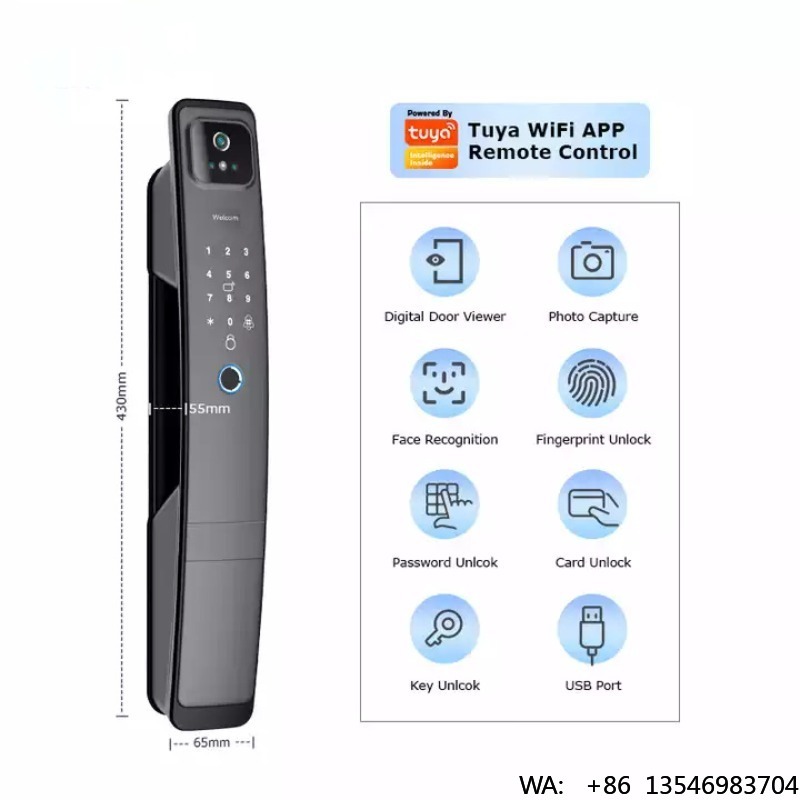 홈 시큐리티 디지털 전자 핸들 블루투스 비밀번호 Ttl - Digital Door Lock Fingerprint Handle 리뷰 및 가격