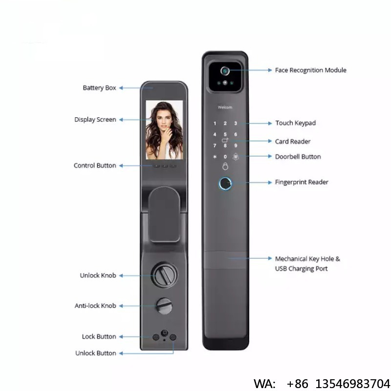 홈 시큐리티 디지털 전자 핸들 블루투스 비밀번호 Ttl - Digital Door Lock Fingerprint Handle 리뷰 및 가격