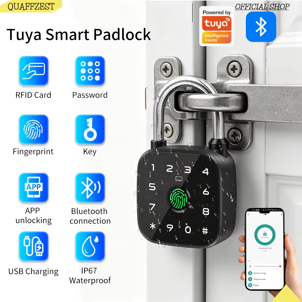 방수 기능, 도난 방지 기능, 파손 방지 기능, Tuy - Fingerprint Padlock Weatherproof 리뷰 및 가격
