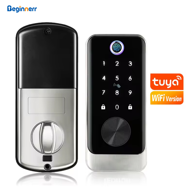 새틴 니켈 투야 와이파이 스마트 홈 앱 TT락 전자 지 - Smart Lock Deadbolt Keypad Bluetooth 리뷰 및 가격