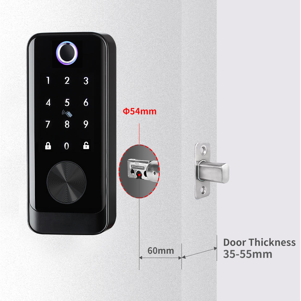새틴 니켈 투야 와이파이 스마트 홈 앱 TT락 전자 지 - Smart Lock Deadbolt Keypad Bluetooth 리뷰 및 가격