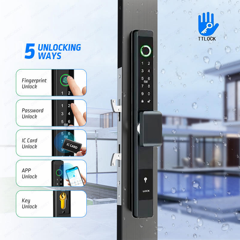 ZHDCOOKEY 생체 인식 디지털 도어락 방수 TTL - Fingerprint Padlock Weatherproof 리뷰 및 가격