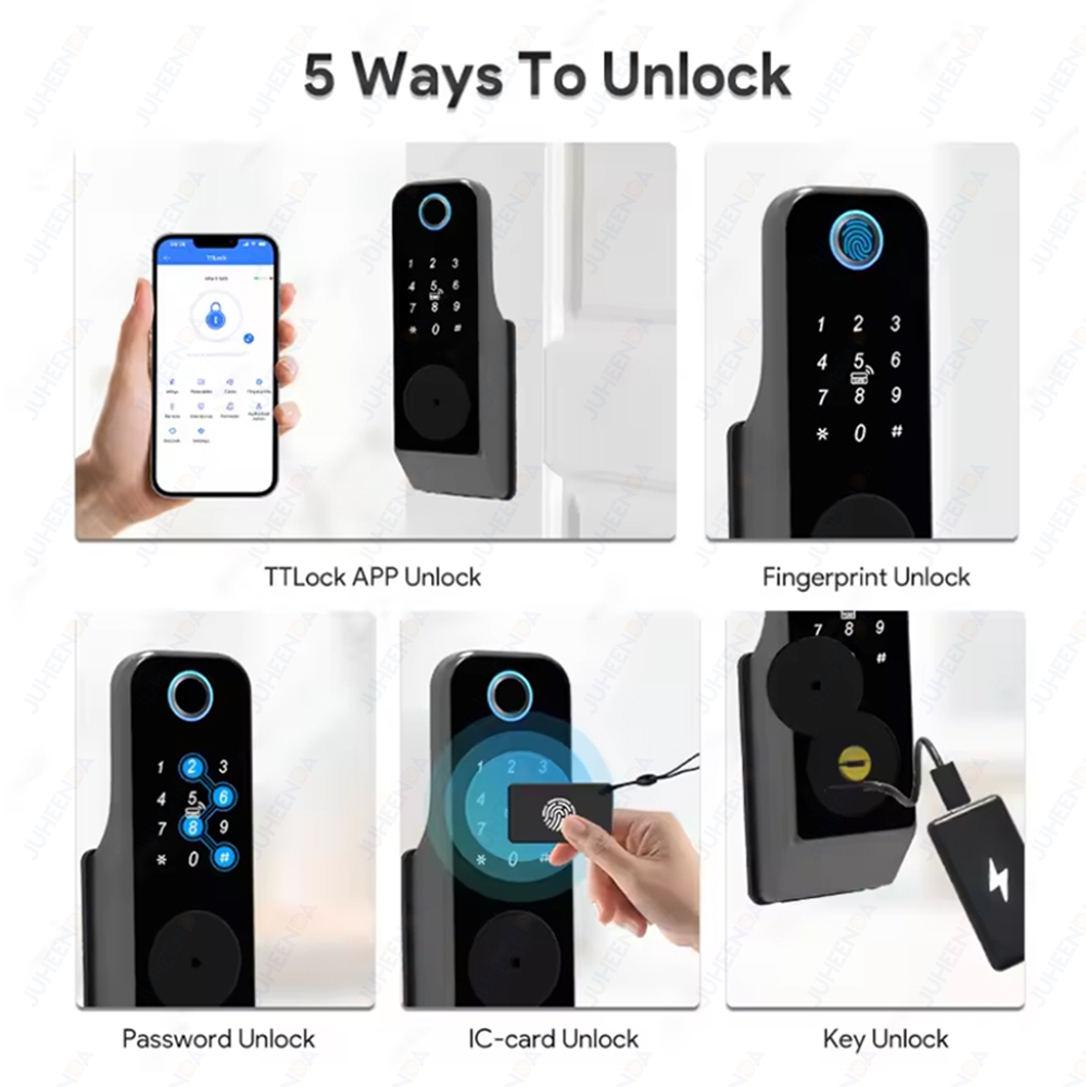 방수 야외 스마트 도어락 투야 와이파이 지문 비밀번호  - Smart Rim Lock Wifi Fingerprint 리뷰 및 가격