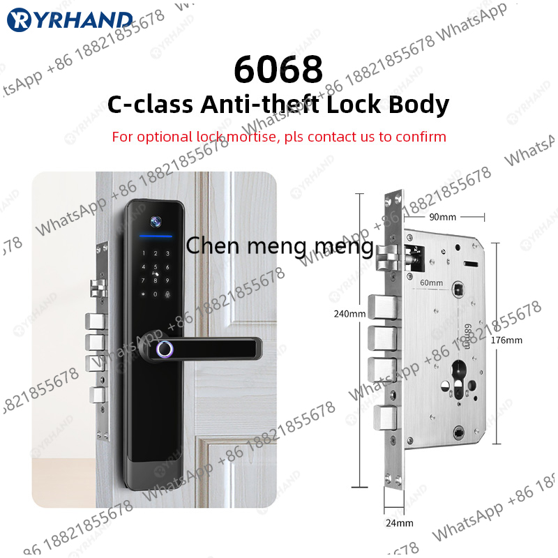 YRHAND Tuya Wifi 카메라 비디오 인터콤 잠 - Video Door Lock With Camera Peephole 리뷰 및 가격