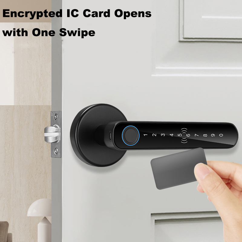 1개 스마트 도어락, 지문/비밀번호/카드/키/앱 제어, - Smart Door Lock Tuya App 리뷰 및 가격