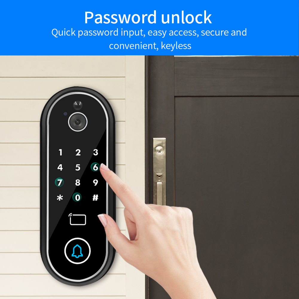 Suppot Tuya App 비디오 초인종 도어폰 카메 - Video Door Lock With Camera Peephole 리뷰 및 가격