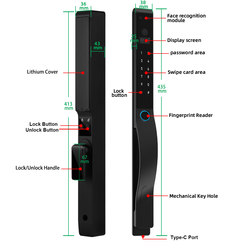 RAYKUBE DQ10 투야 WiFi 팜 정맥 방수 스 - Video Door Lock With Camera Peephole 리뷰 및 가격