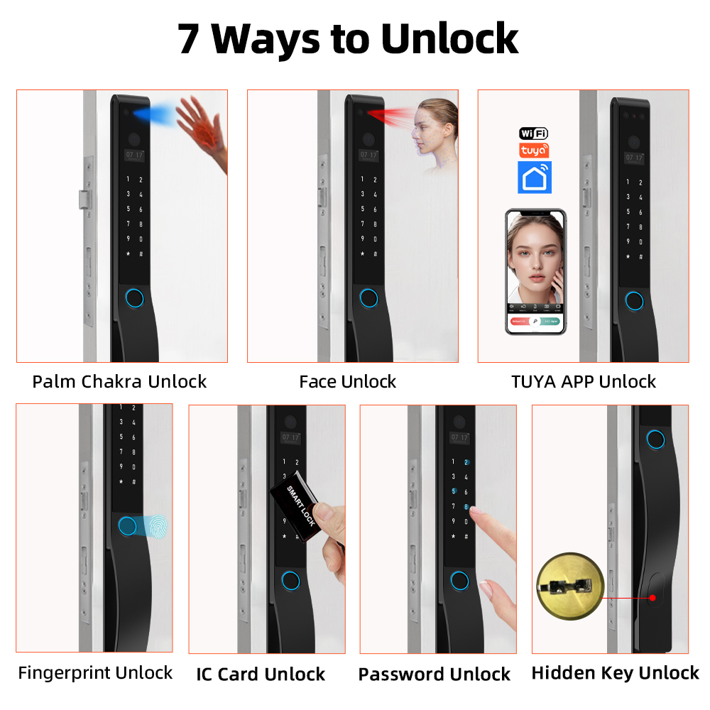 RAYKUBE DQ10 투야 WiFi 팜 정맥 방수 스 - Video Door Lock With Camera Peephole 리뷰 및 가격