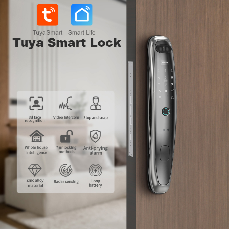 투야 와이파이 카메라 스마트 도어락 3D 얼굴인식 디지 - Smart Door Lock Fingerprint Wifi 리뷰 및 가격