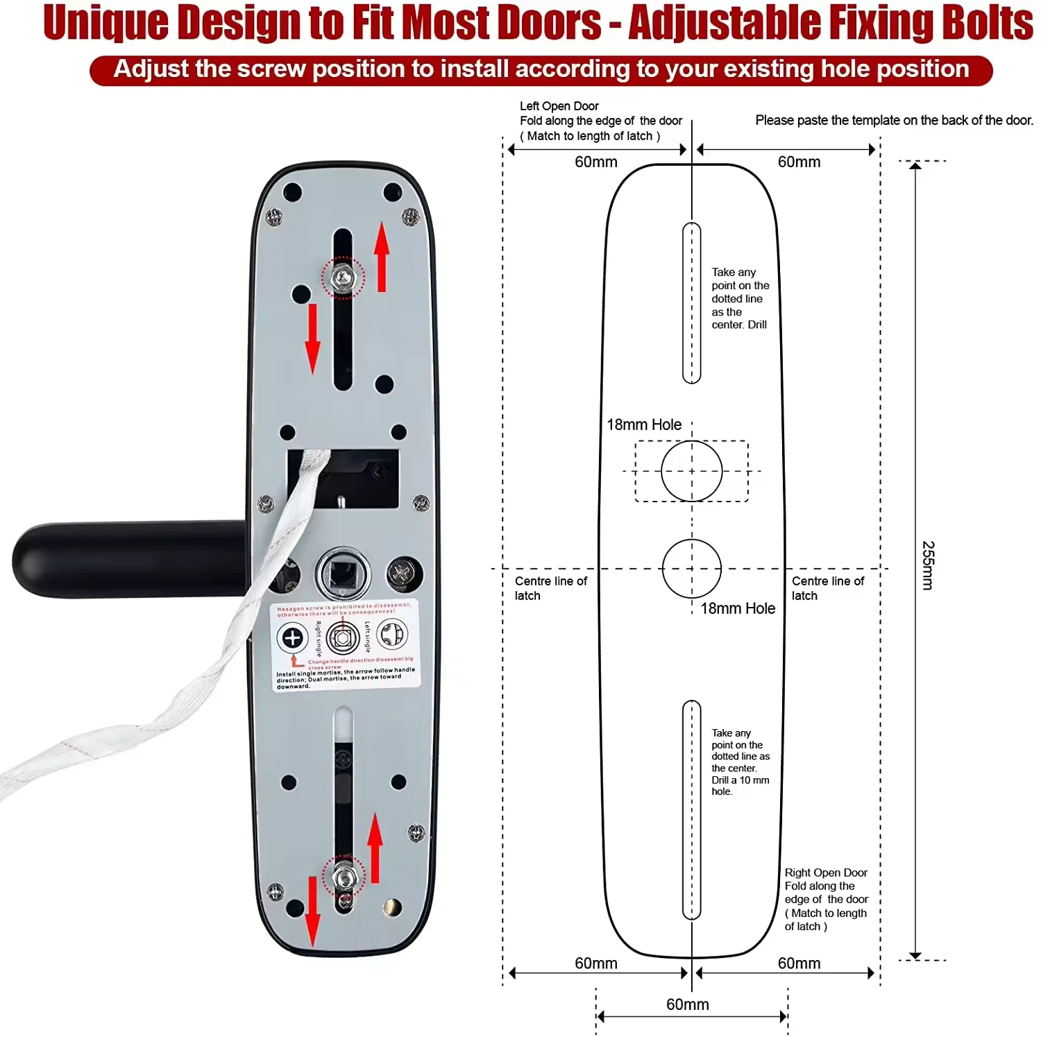 스마트 지문 인식 키리스 도어락 디지털 전자 도어락,  - Digital Door Lock Fingerprint Handle 리뷰 및 가격