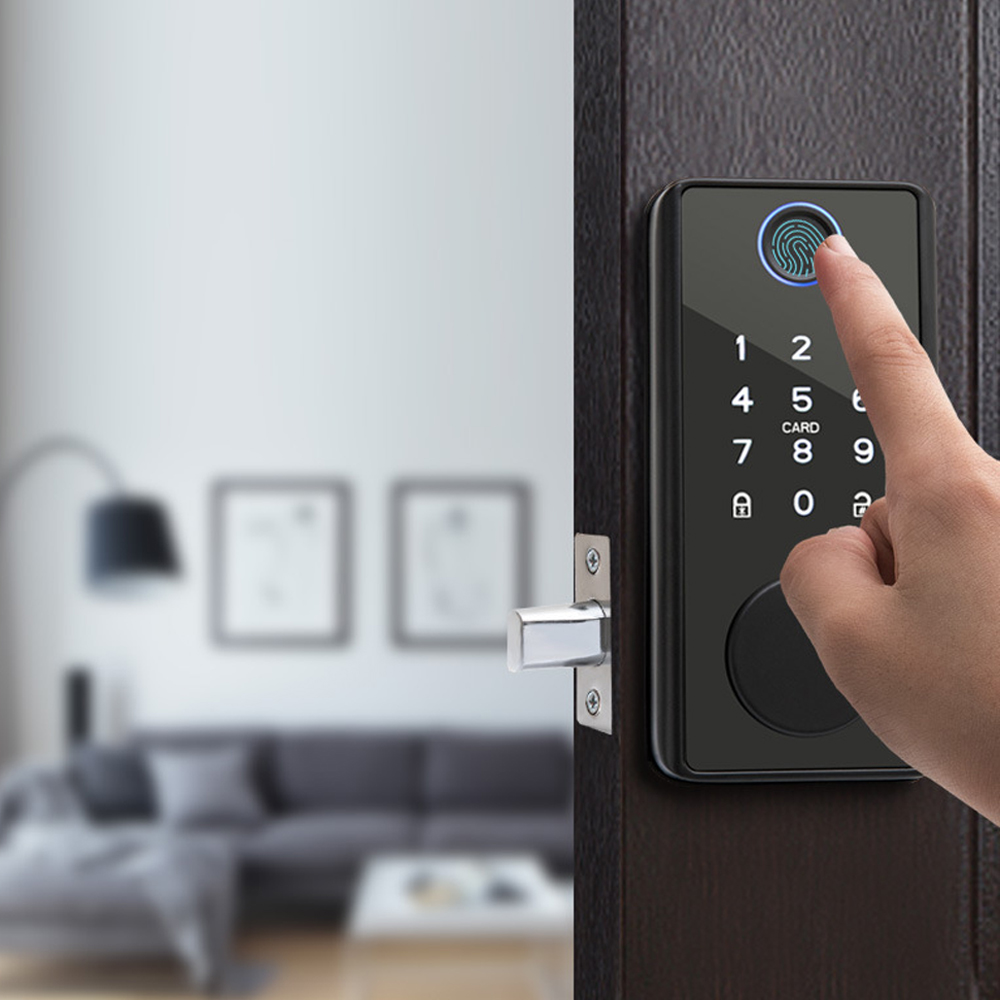 투야(Tuya) 앱을 통한 원격 제어 기능이 있는 도어 - Smart Door Lock Fingerprint Wifi 리뷰 및 가격