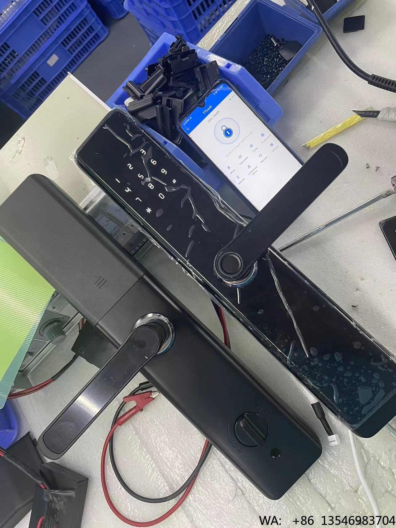 WiFi TTlock 앱 생체 인식 지문 도어 핸들 디 - Digital Door Lock Fingerprint Handle 리뷰 및 가격