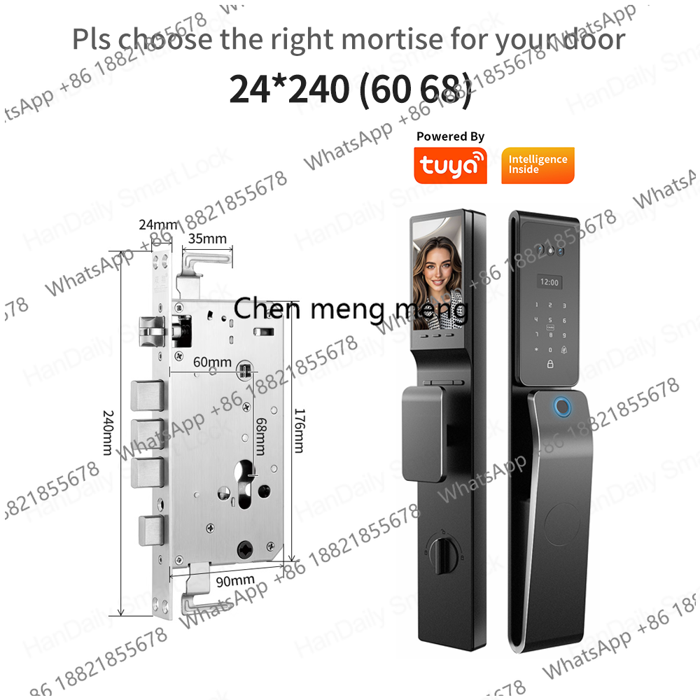 한데일리 방수 3D 얼굴인식 스마트 도어락 지문인식 앱 - Video Door Lock With Camera Peephole 리뷰 및 가격