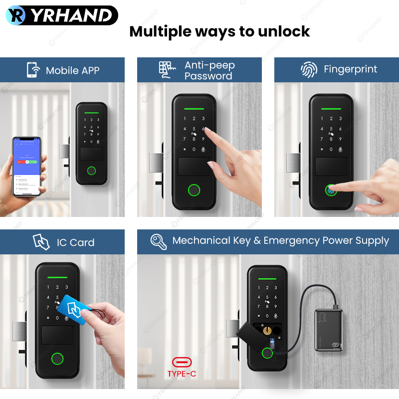 투야 스마트락 세라두라 인텔리헨테 방수 와이파이 지문인 - Smart Rim Lock Wifi Fingerprint 리뷰 및 가격