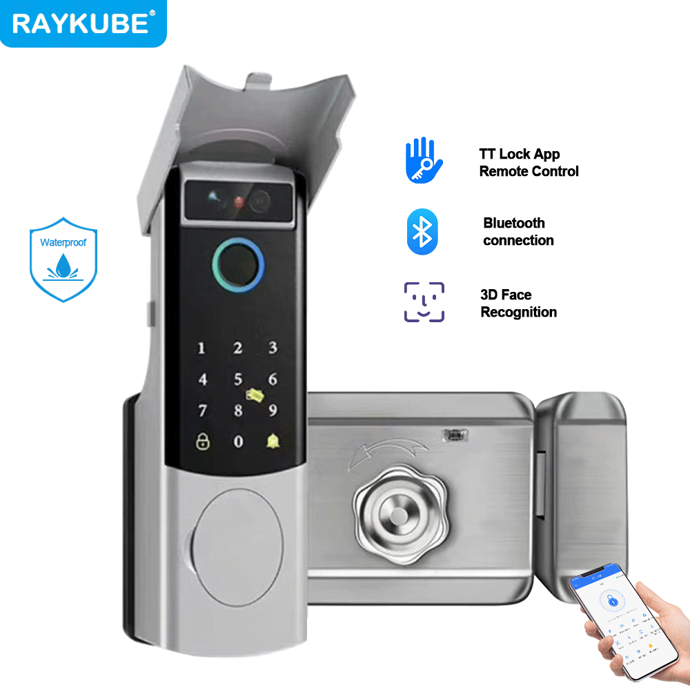 RAYKUBE V6/V8 방수 TT락 블루투스 얼굴 인 - Face Recognition Door Lock 리뷰 및 가격