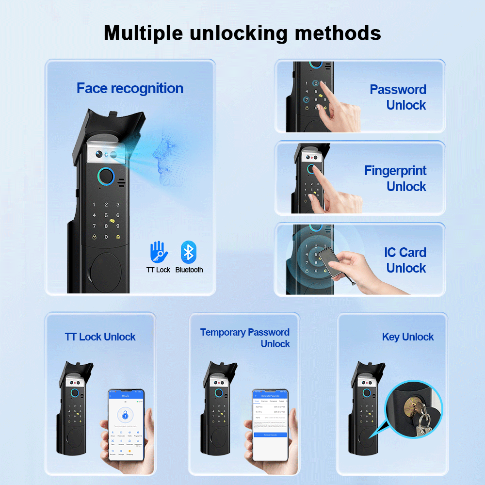 RAYKUBE V6/V8 방수 TT락 블루투스 얼굴 인 - Face Recognition Door Lock 리뷰 및 가격