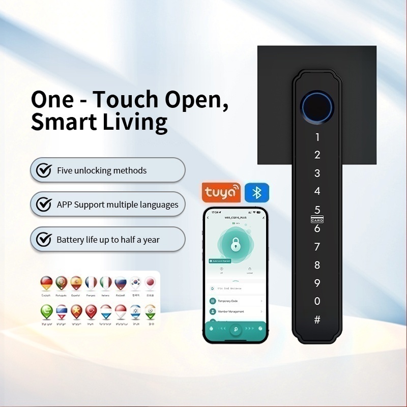 Tuya 블루투스 지문 비밀번호 잠금 해제 카드 키 잠 - Smart Lock Deadbolt Keypad Bluetooth 리뷰 및 가격
