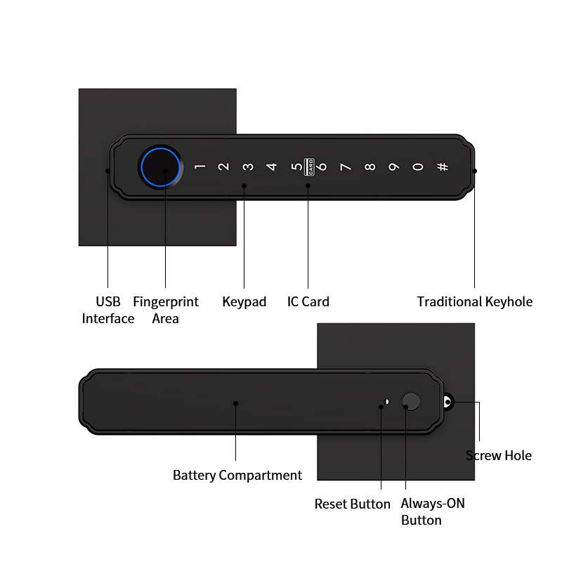 Tuya 블루투스 지문 비밀번호 잠금 해제 카드 키 잠 - Smart Lock Deadbolt Keypad Bluetooth 리뷰 및 가격