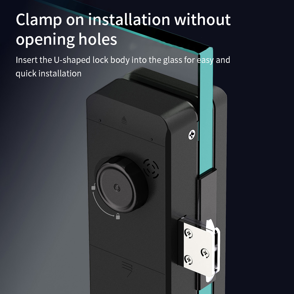 TTLOCK 스마트 유리문 잠금장치, 지문 인식 기능, - Smart Door Lock Fingerprint Wifi 리뷰 및 가격