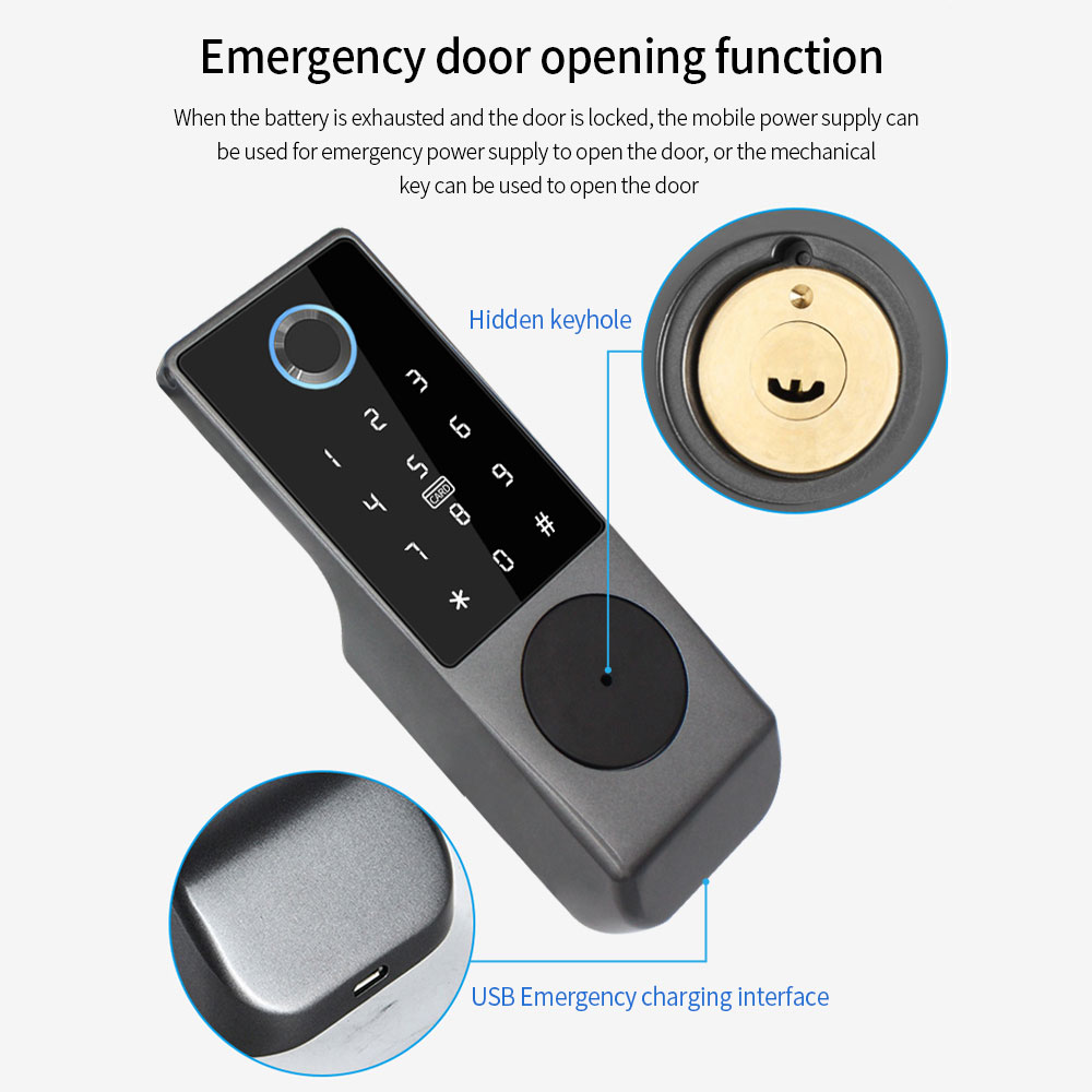 IP65 방수 와이파이 투야 앱 지문 스마트 도어락,  - Smart Rim Lock Wifi Fingerprint 리뷰 및 가격