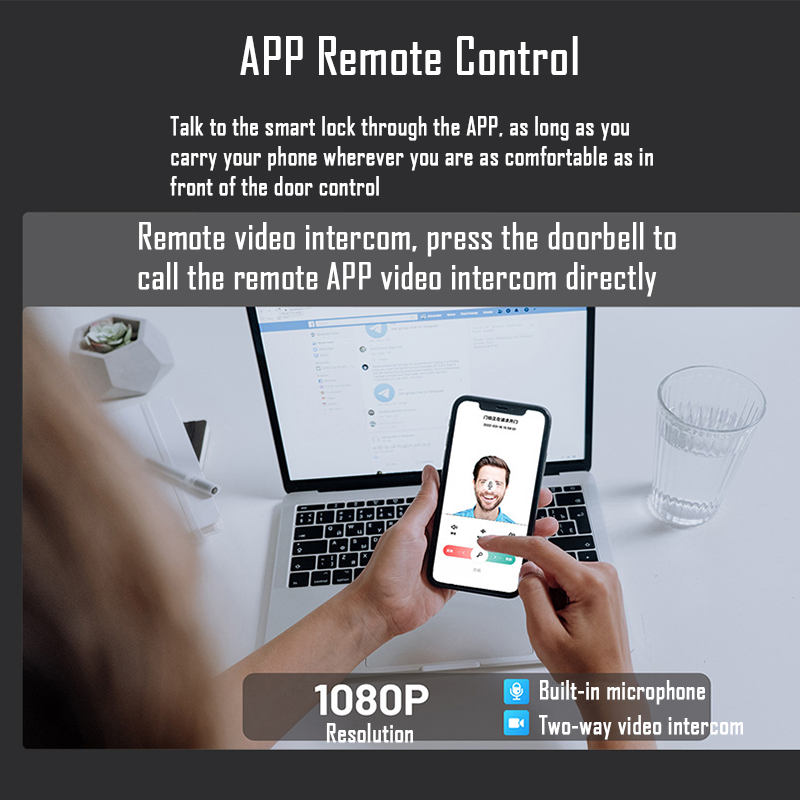 Wifi Tuya APP 얼굴 인식 카메라 비디오 통화 - Video Door Lock With Camera Peephole 리뷰 및 가격