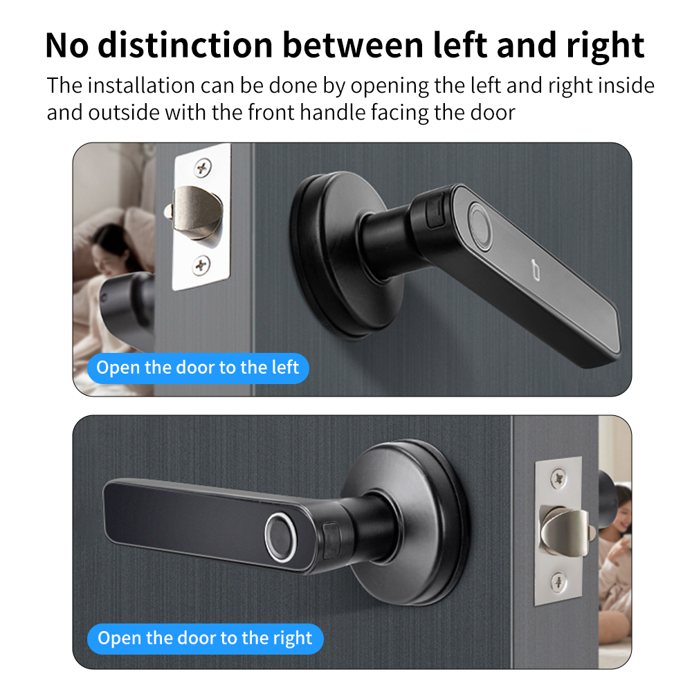Tuya Bluetooth 스마트 도어 잠금 장치, 지 - Digital Door Lock Fingerprint Handle 리뷰 및 가격