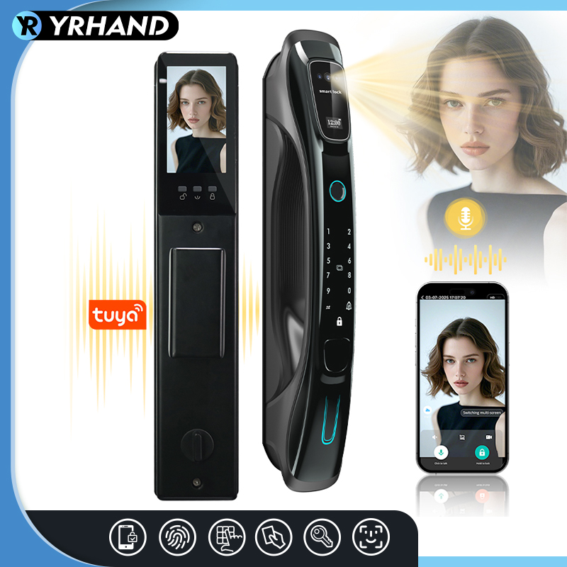 스마트 잠금장치, 3D 얼굴 인식, 손바닥 정맥 인식, - Smart Door Lock Fingerprint Wifi 리뷰 및 가격