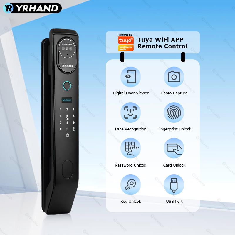 YRHAND V8 투야 와이파이 3D 얼굴 스마트 문짝 - Smart Lock For Sliding Door 리뷰 및 가격