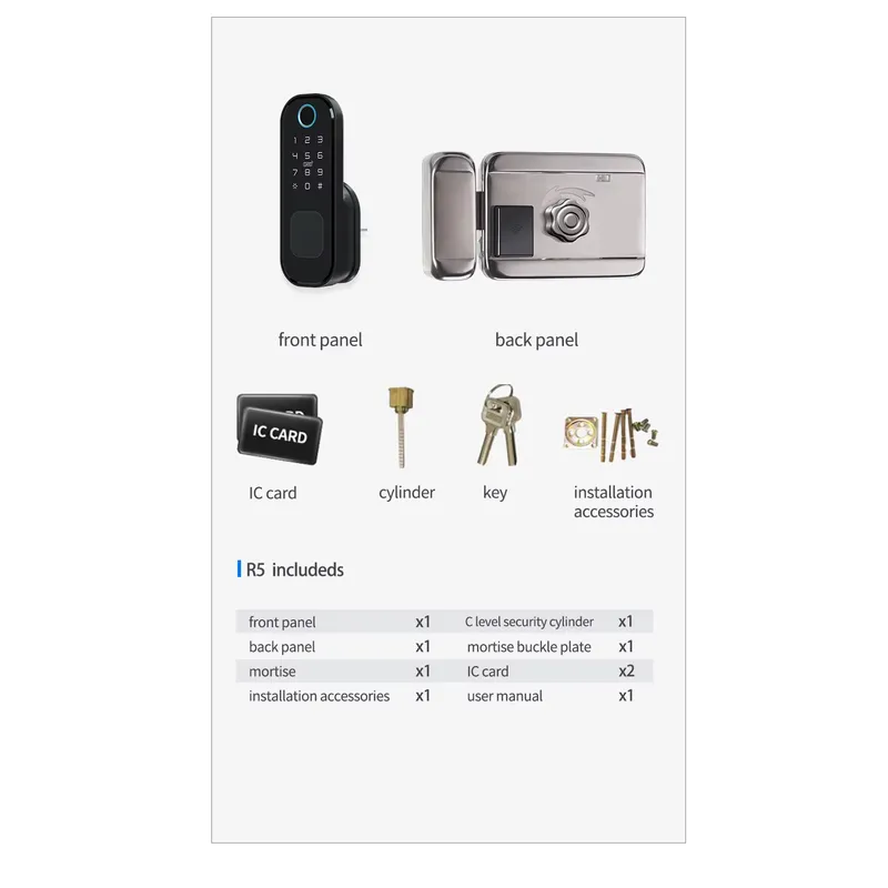 2026 방수 와이파이 스마트 도어락 디지털 비밀번호  - Smart Rim Lock Wifi Fingerprint 리뷰 및 가격