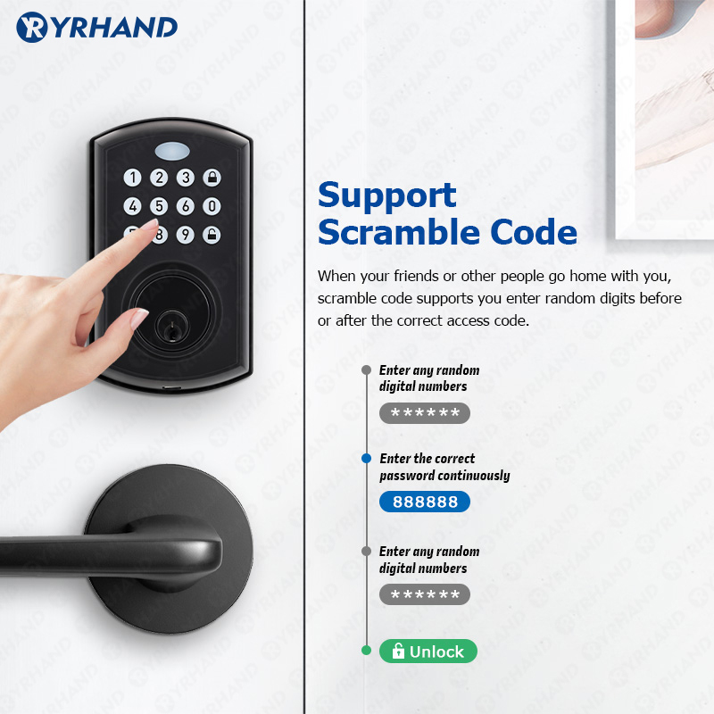 YRHAND 보안 페카두라 일렉트로니카 방수 NFC 카 - Smart Lock Deadbolt Keypad Bluetooth 리뷰 및 가격